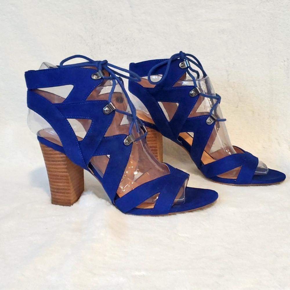 Xoxo blue lace ups